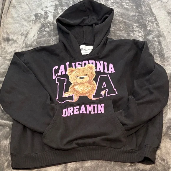 Set🖤No Boundaries California LA  Dreamin Black Hoodie/ Sweatpants Set - Picture 3 of 12